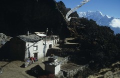 High in the mountains of Nepal, built onto the the entrance of a cave is the home of Charok Rinpoche